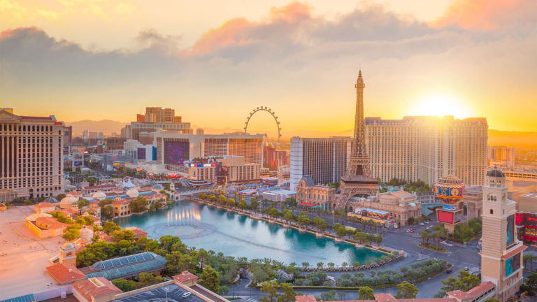 Cidade de Las Vegas vista de cima
